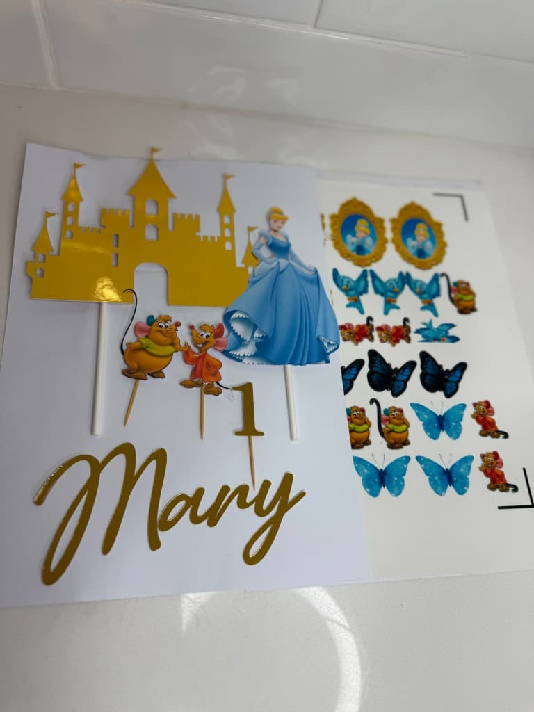 DreamScape Event custom cake topper