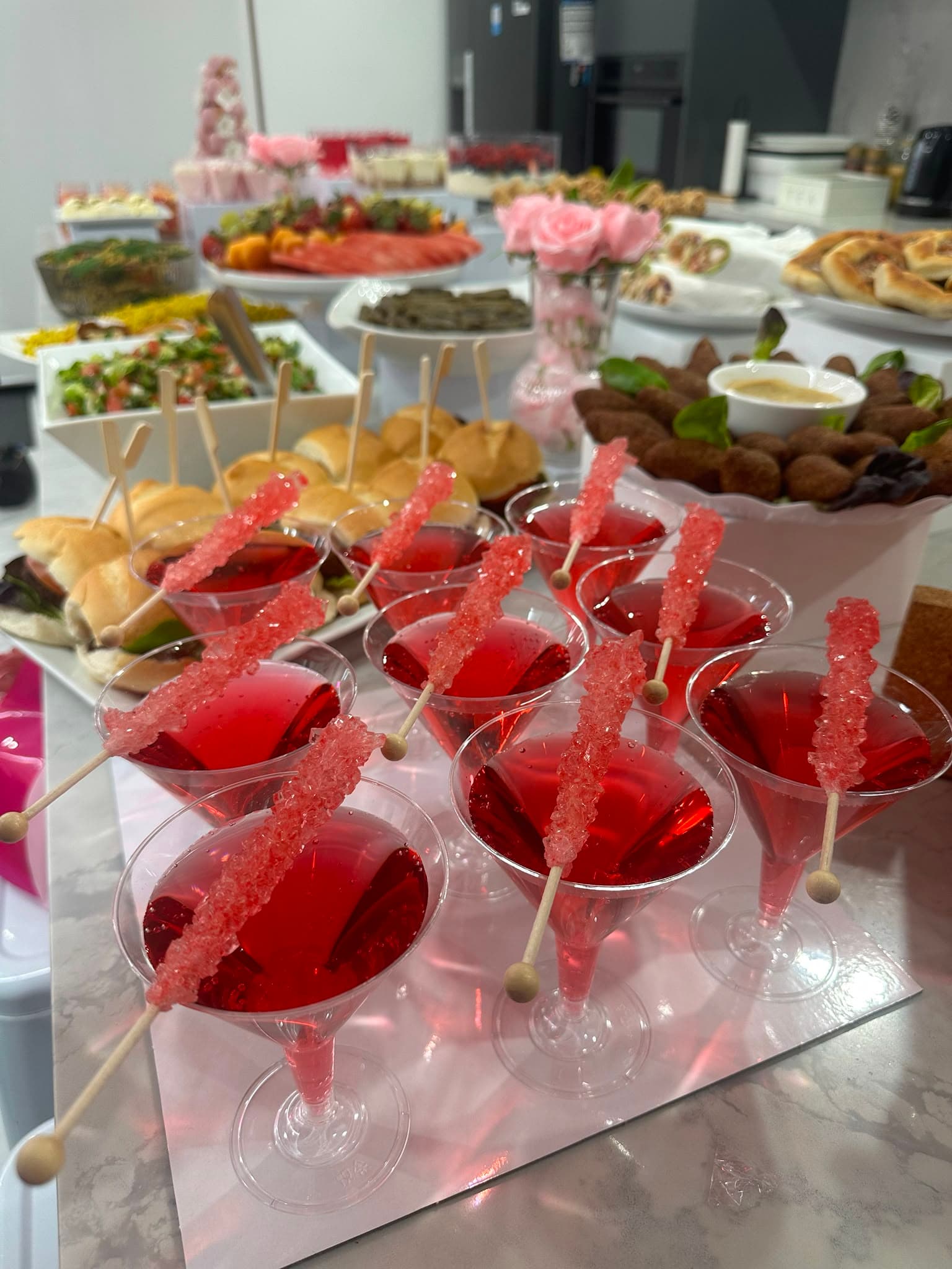 DreamScape Event buffet and catering setup