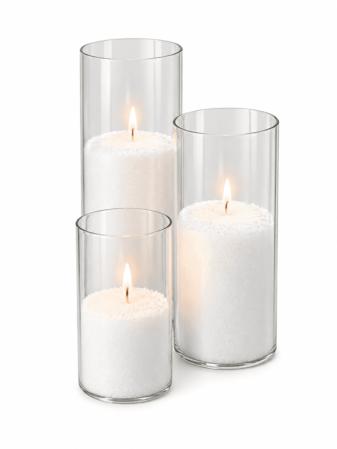 Glass Sand Candles
